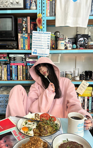 Oversized Hoodie Vest Sweatpants Set