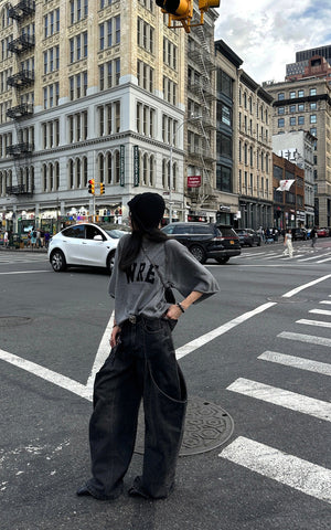 Oversized Knit Sweater with Drop Shoulders