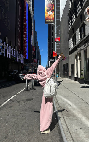 Oversized Hoodie Vest Sweatpants Set