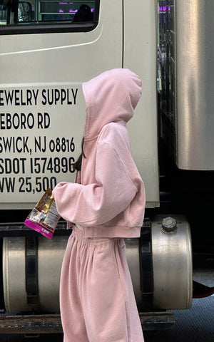 Oversized Hoodie Vest Sweatpants Set