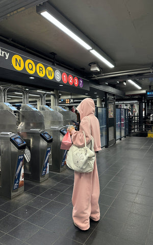 Oversized Hoodie Vest Sweatpants Set