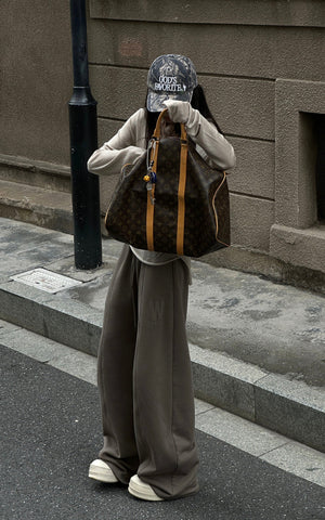 Asymmetric Hem Ribbed Knit T-Shirt
