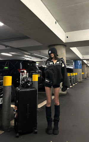 Polar Knit Hoodie & Shorts Set