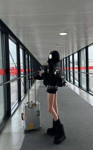 Polar Knit Hoodie & Shorts Set