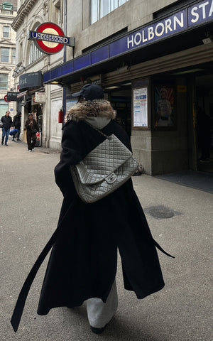 Double Breasted Wool Coat with Belt