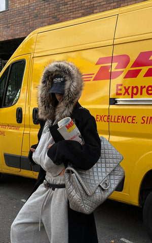 Faux-Fur Hood Cropped Hoodie