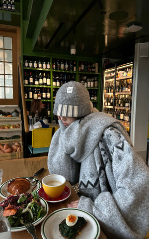 Polar Jacquard Knit Sweater & Scarf Set