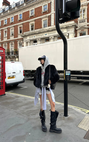 Vintage Logo Oversized Hoodie