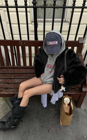 Vintage Logo Oversized Hoodie