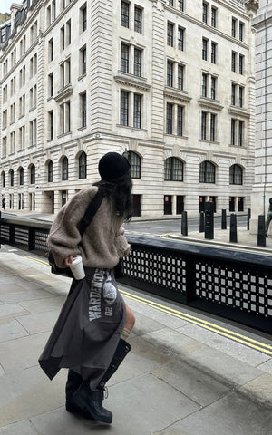 Textured Oversized Knit Sweater