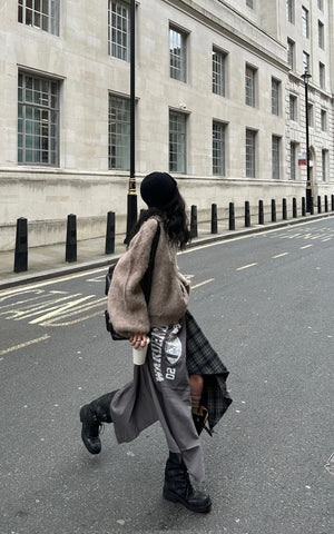 Textured Oversized Knit Sweater