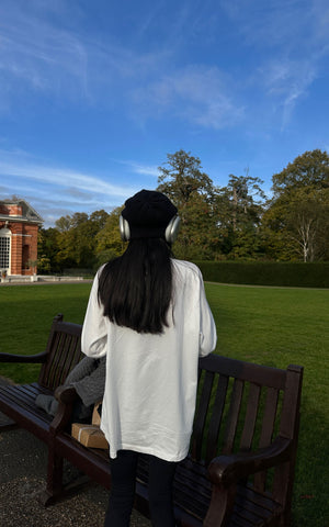 Oversized Cotton Long Sleeve T-Shirt