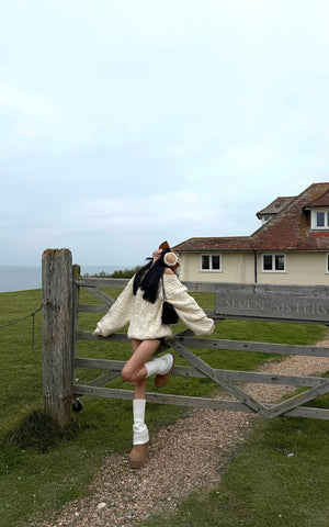 Cable-Knit Oversize Sweater