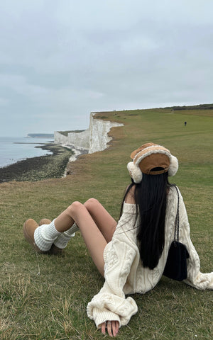 Cable-Knit Oversize Sweater