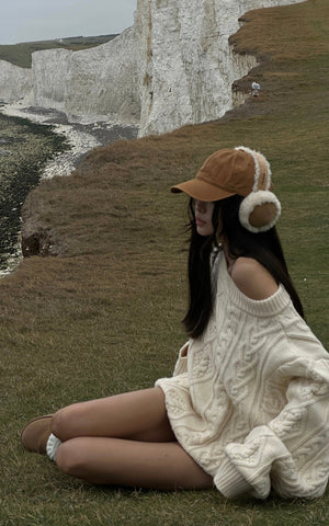 Cable-Knit Oversize Sweater