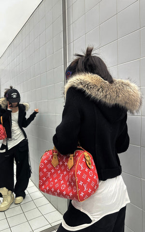 Graphic Cutout Long Sleeve Tee