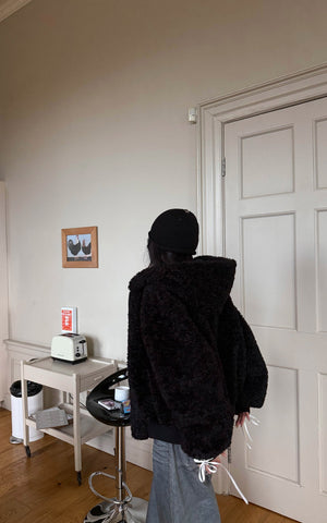 Textured Fleece Hoodie