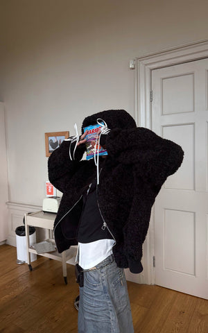 Textured Fleece Hoodie