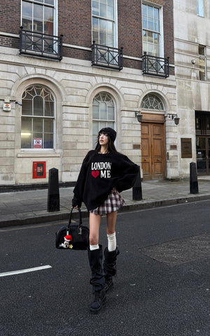 Plaid Pleated Mini Skirt