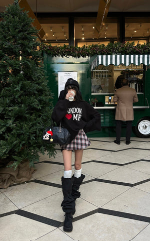 Plaid Pleated Mini Skirt