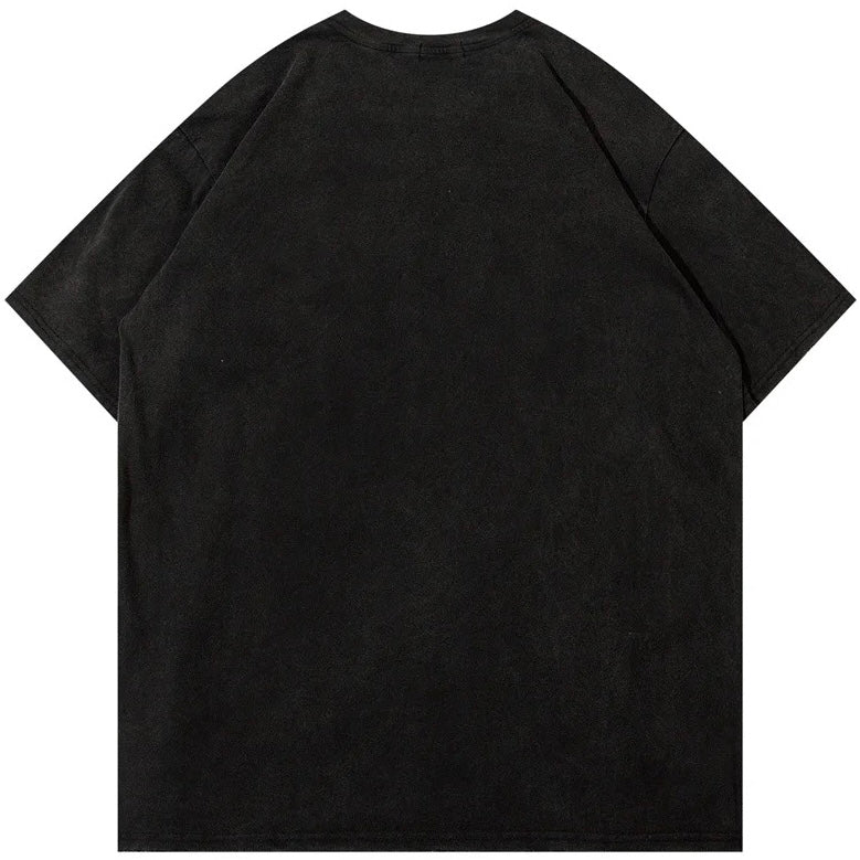 T-Shirt mit aufgestickten Zähnen