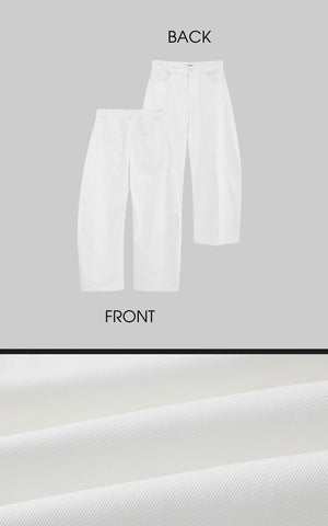Dramatic Wide-Leg Floor-Length Pants