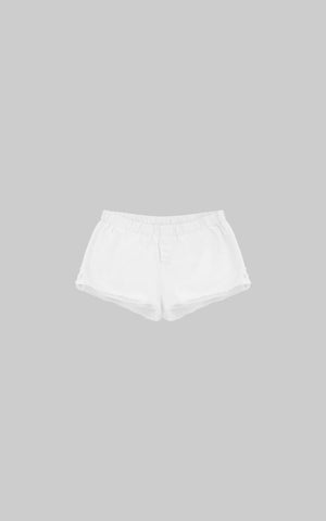 Oversized Shirt & Lace Trim Shorts Set
