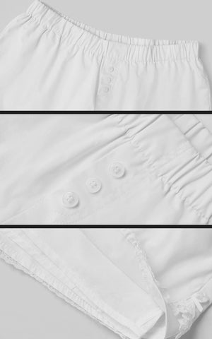 Oversized Shirt & Lace Trim Shorts Set