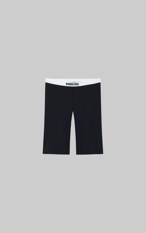 Body-Hugging Cycling Shorts with Elastic Waistband