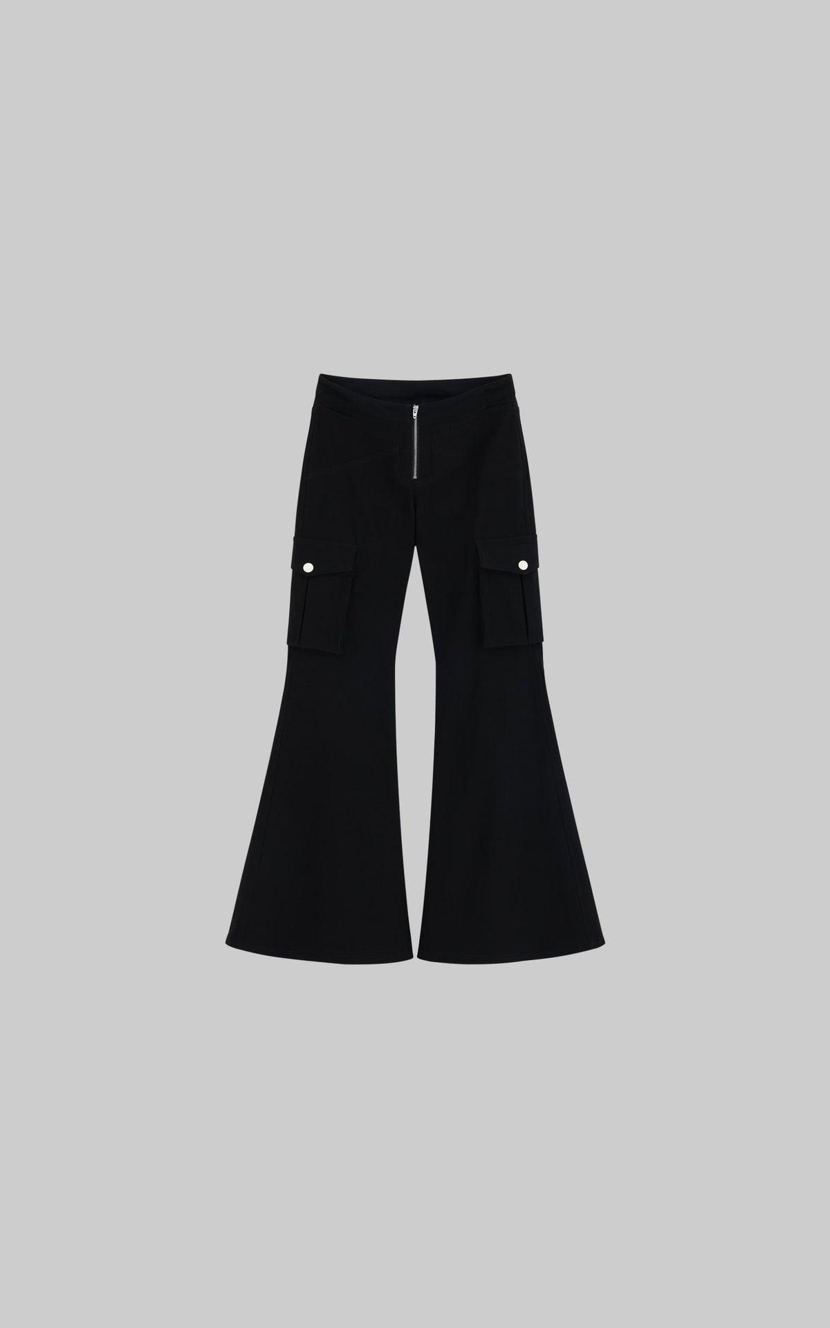 Low-Rise Flare Pants with Floor-Length Hem