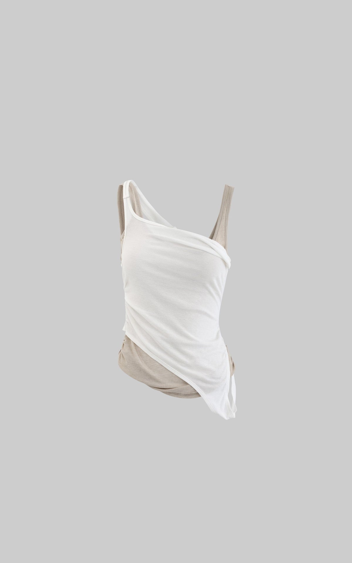 Faux Two-Piece Layered Tank Top