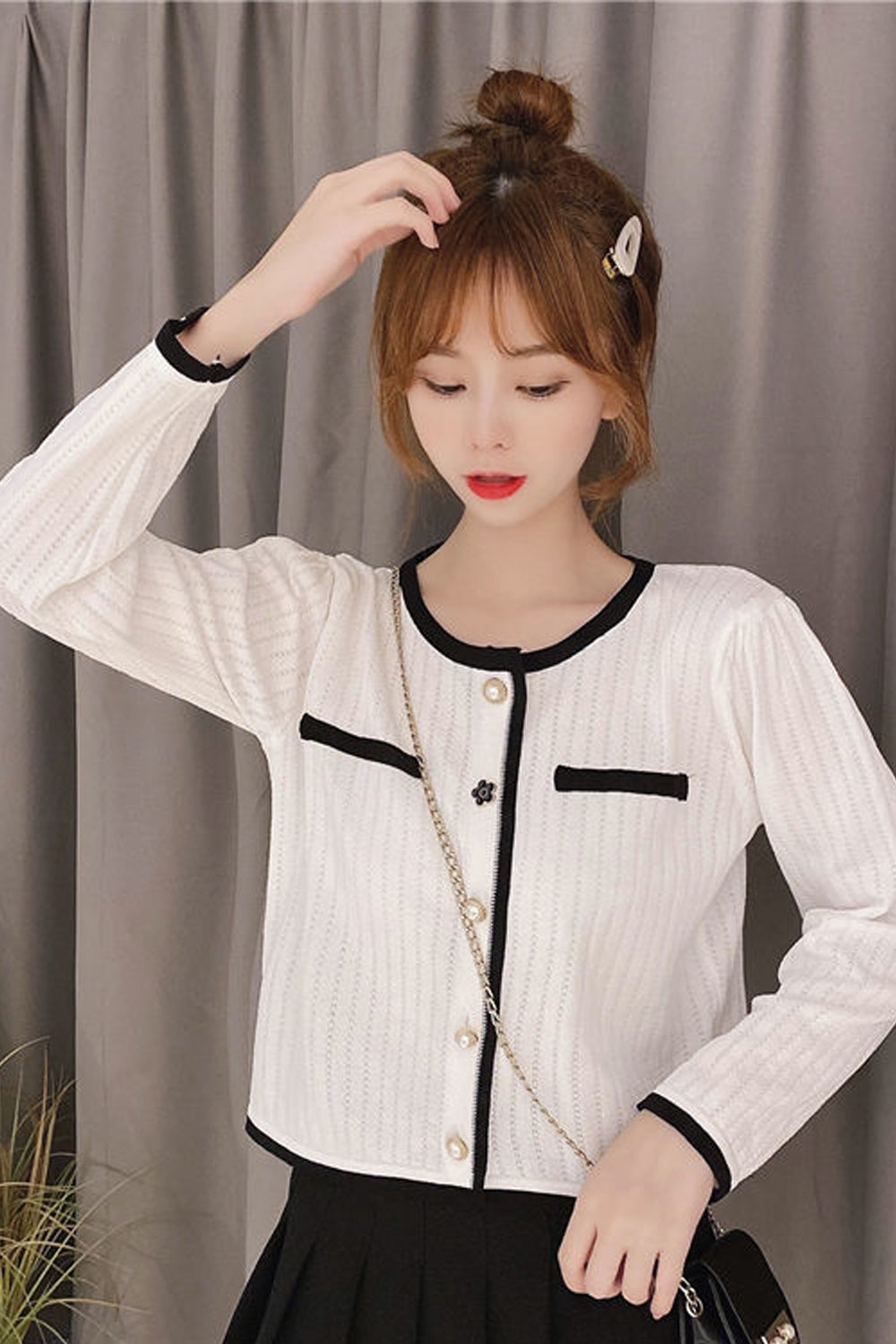 Long Sleeve Thin Elegant Cardigan Shirts