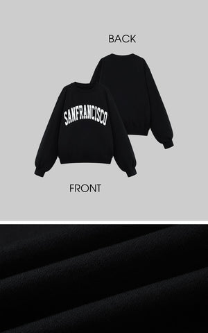 Oversized San Francisco Sweatshirt Casual Streetwear Pullover