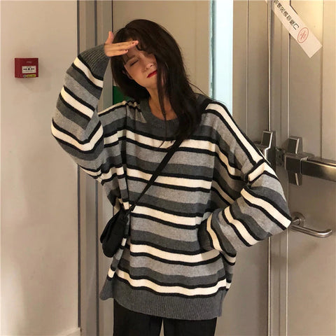 Fun Color Striped Sweater