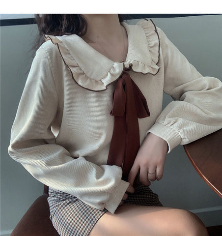 Bow Peter Pan Collar Kawaii Blouse Shirt