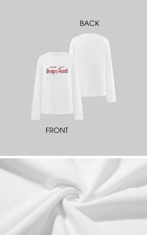 Gothic Logo Long-Sleeve Tee