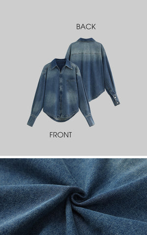 Denim Layered Set â€?Jacket, Shorts & Tank