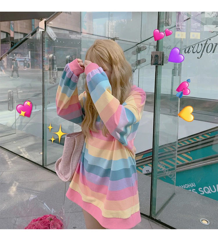 Cute Pastel Rainbow Colors Sweatshirt