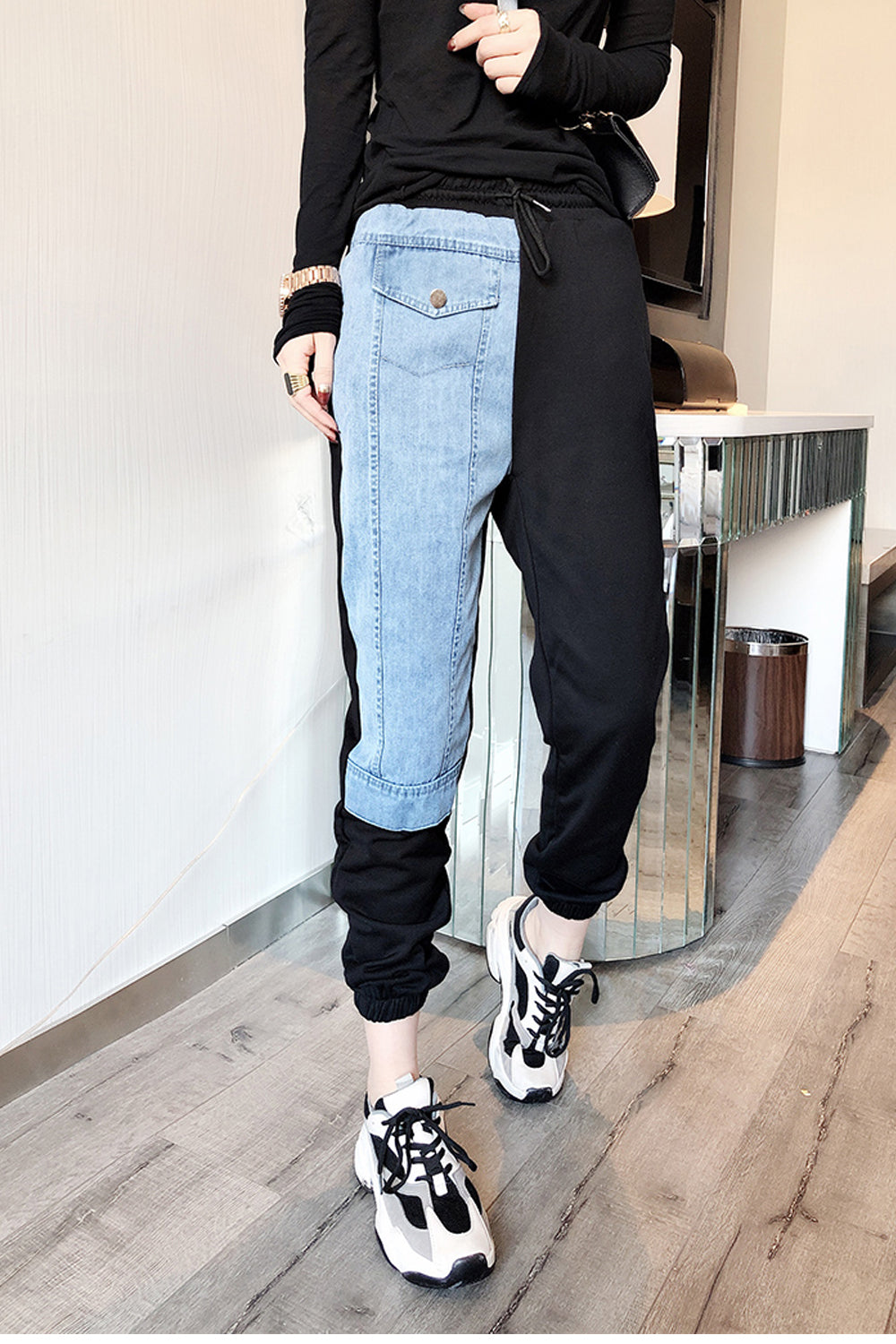 Casual Ankle Length Jogger Cute Denim Pants