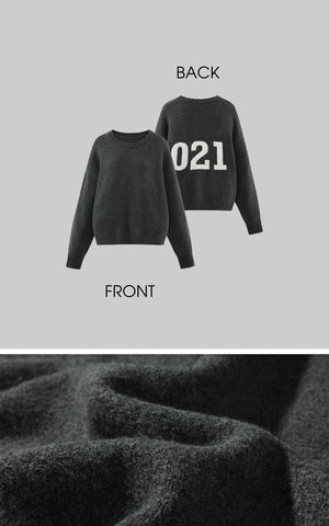 021 Knit Sweater & Graphic Beanie Set