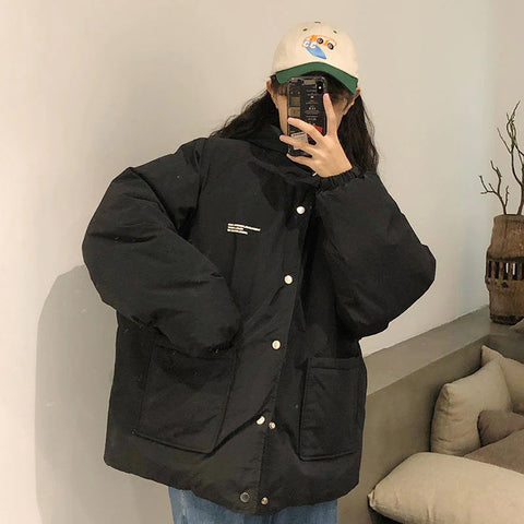 Two Sided Style Warm Parkas Jacket