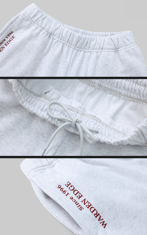 Crewneck Sweatshirt + Shorts + Wide-Leg Pants Set