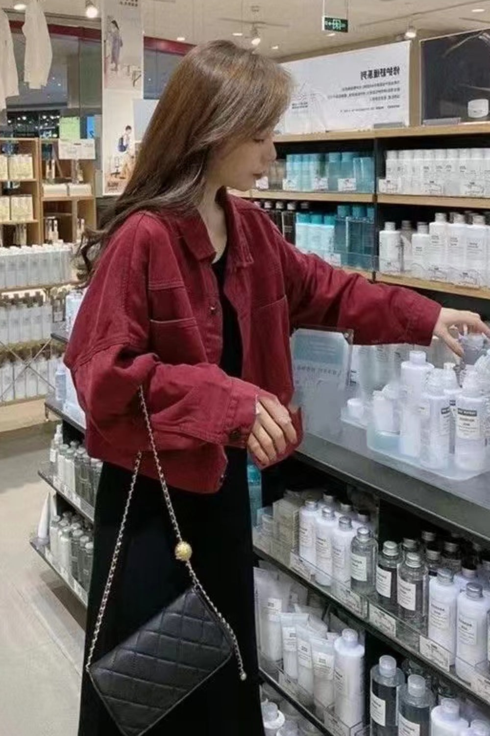 Casual Cropped Cute Colors Denim Jacket
