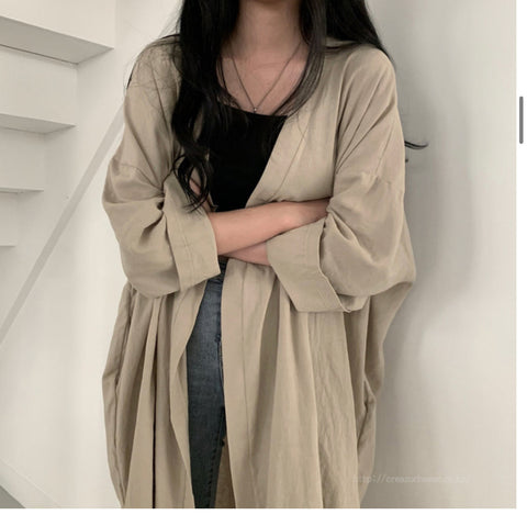 Loose Long Oversize Cardigan Blouse Shirt