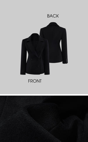 Sculpted Double-Breasted Blazer