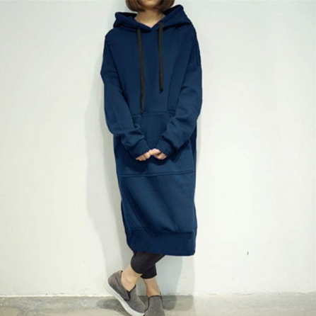 Casual Loose Long Hoodie