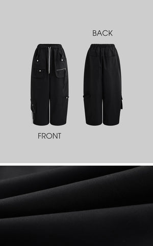 High-Waisted Wide-Leg Cargo Pants