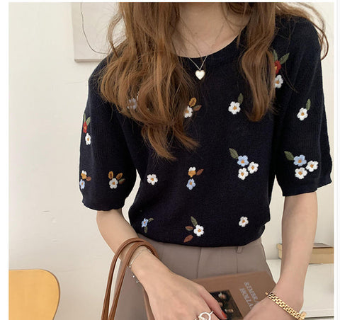 O-Neck Floral Casual Summer Shirt