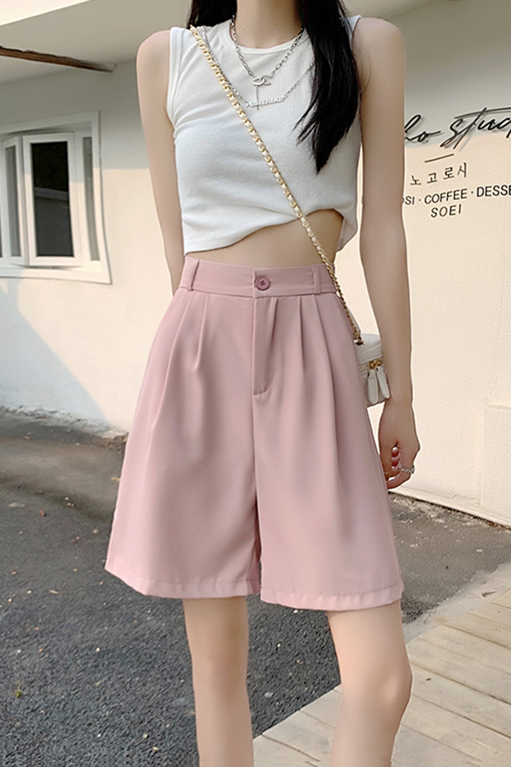 Casual Colors Elegant Shorts Pants
