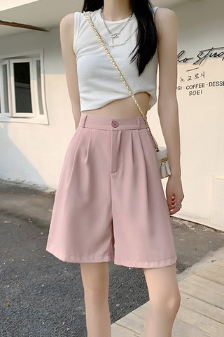 Casual Colors Elegant Shorts Pants